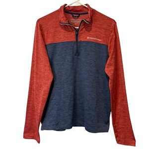 Vineyard Vines Kids The Shep Shirt Pullover XL Red Blue Colorblock Quarter Zip
